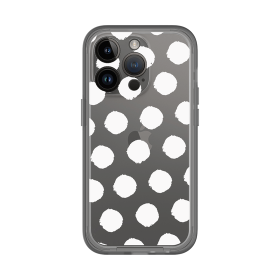 Slim Protection Premium Case［ Original - Favorite Color Polka Dots - White ］