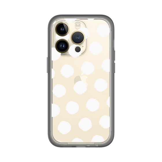 Slim Protection Premium Case［ Original - Favorite Color Polka Dots - White ］