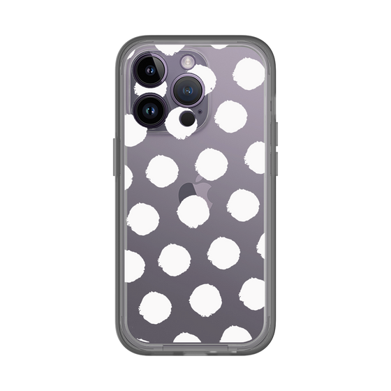 Slim Protection Premium Case［ Original - Favorite Color Polka Dots - White ］
