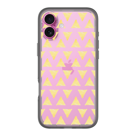 Slim Protection Premium Case［ Original - Favorite Color Triangle - Yellow ］