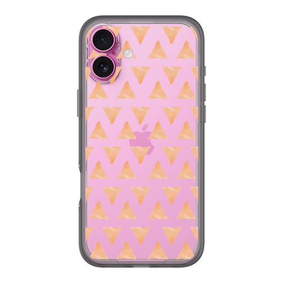 Slim Protection Premium Case［ Original - Favorite Color Triangle - Orange ］