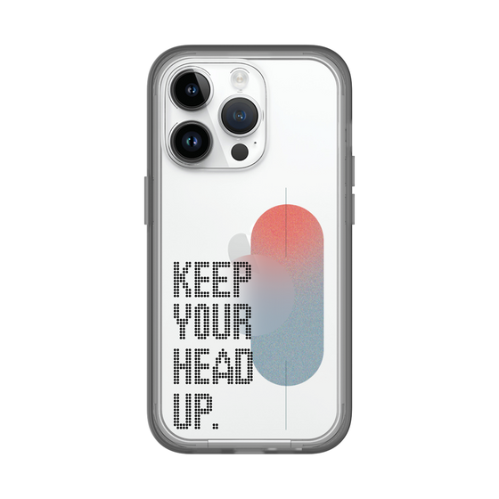 Slim Protection Premium Case［ オリジナル - ドットオーバーレイ - KEEP YOUR HEAD UP/A ］