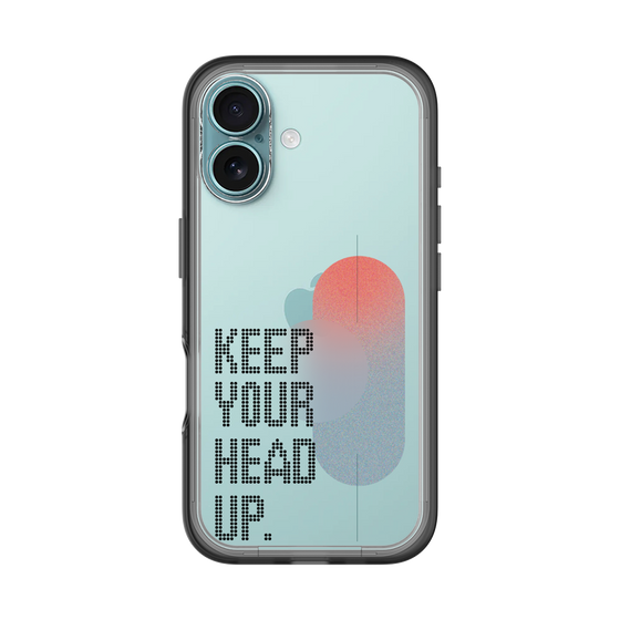Slim Protection Premium Case［ オリジナル - ドットオーバーレイ - KEEP YOUR HEAD UP/A ］