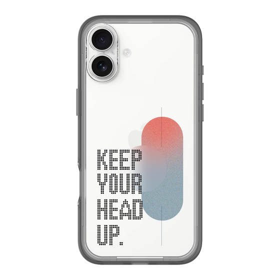 Slim Protection Premium Case［ オリジナル - ドットオーバーレイ - KEEP YOUR HEAD UP/A ］