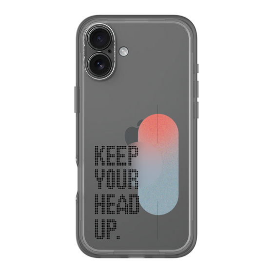 Slim Protection Premium Case［ オリジナル - ドットオーバーレイ - KEEP YOUR HEAD UP/A ］
