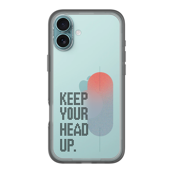 Slim Protection Premium Case［ オリジナル - ドットオーバーレイ - KEEP YOUR HEAD UP/A ］