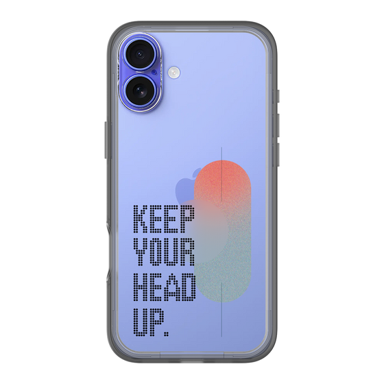 Slim Protection Premium Case［ オリジナル - ドットオーバーレイ - KEEP YOUR HEAD UP/A ］