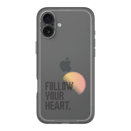 Slim Protection Premium Case［ オリジナル - ドットオーバーレイ - FOLLOW YOUR HEART/A ］