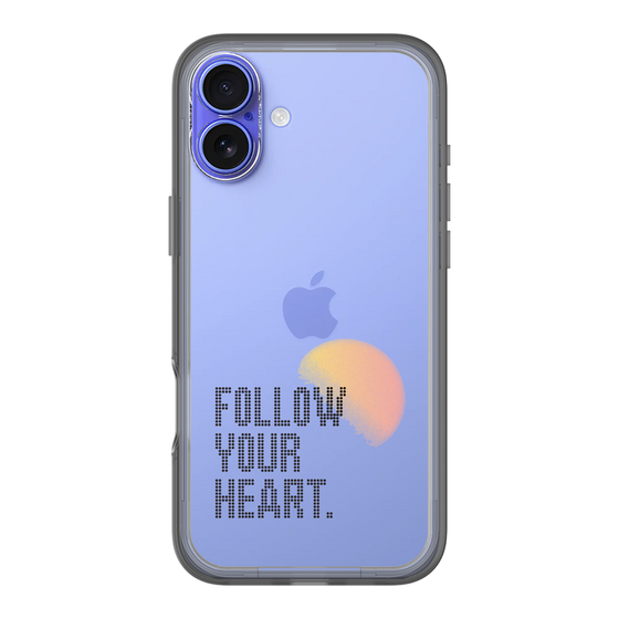 Slim Protection Premium Case［ オリジナル - ドットオーバーレイ - FOLLOW YOUR HEART/A ］