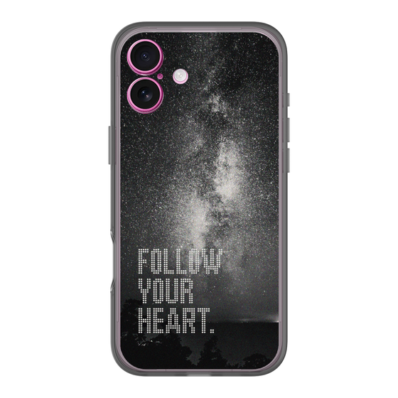 Slim Protection Premium Case［ オリジナル - ドットオーバーレイ - FOLLOW YOUR HEART/C ］
