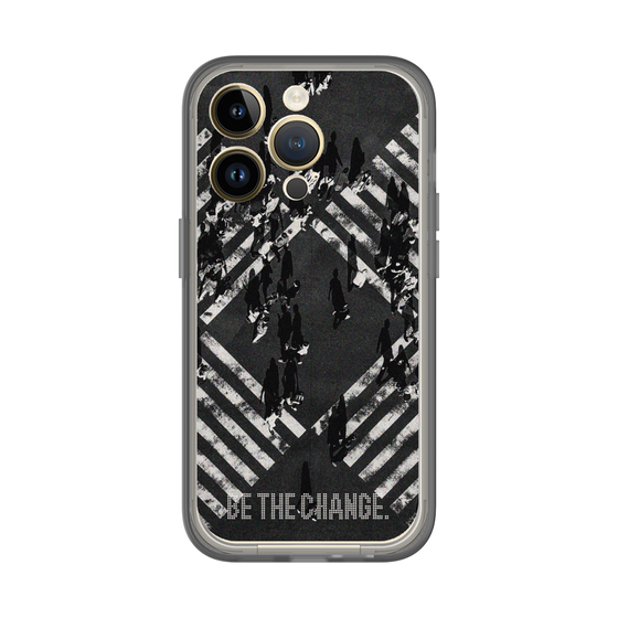 Slim Protection Premium Case［ オリジナル - ドットオーバーレイ - BE THE CHANGE/B ］