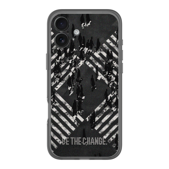 Slim Protection Premium Case［ オリジナル - ドットオーバーレイ - BE THE CHANGE/B ］