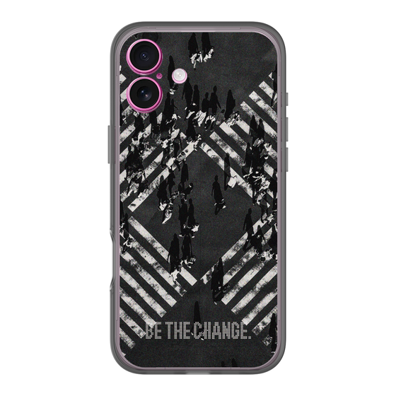 Slim Protection Premium Case［ オリジナル - ドットオーバーレイ - BE THE CHANGE/B ］