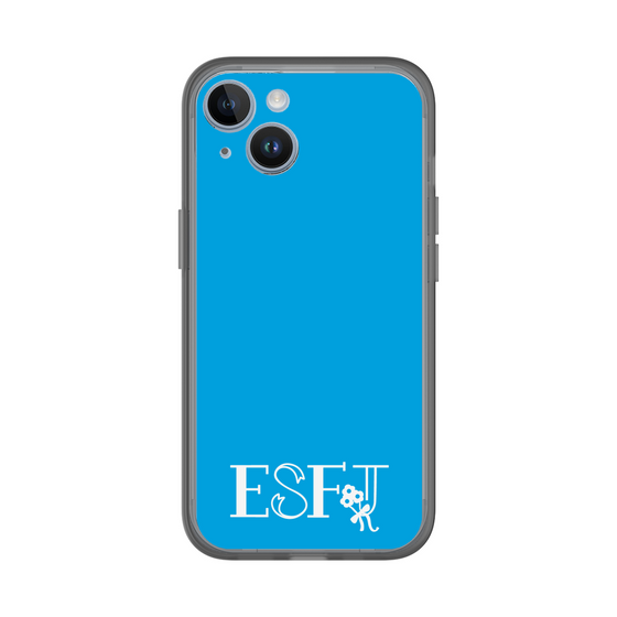 Slim Protection Premium Case［ オリジナル - ESFJ 領事 - アルファベット - Blue ］