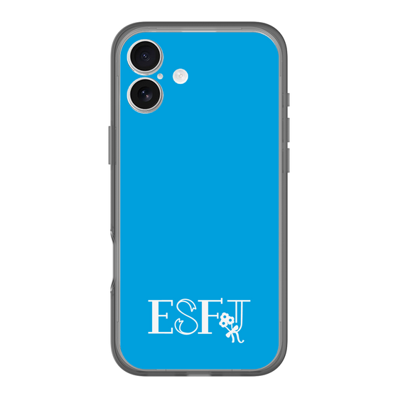 Slim Protection Premium Case［ オリジナル - ESFJ 領事 - アルファベット - Blue ］
