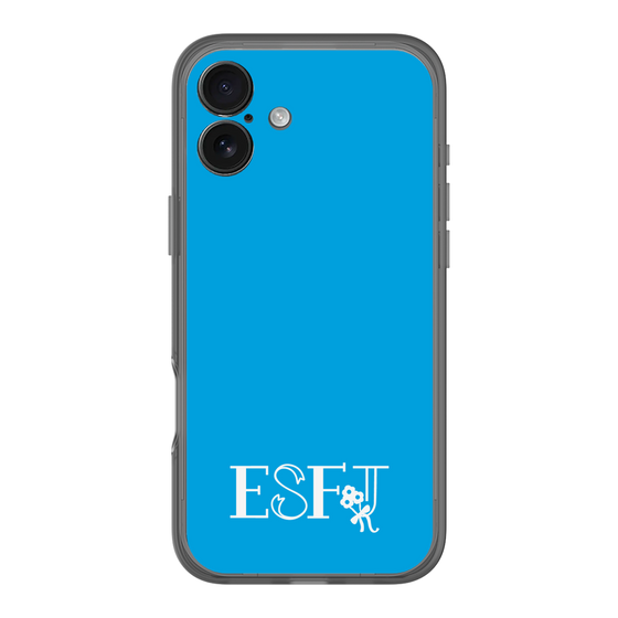 Slim Protection Premium Case［ オリジナル - ESFJ 領事 - アルファベット - Blue ］