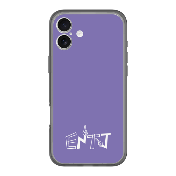 Slim Protection Premium Case［ オリジナル - ENTJ 指揮官 - アルファベット - Purple ］