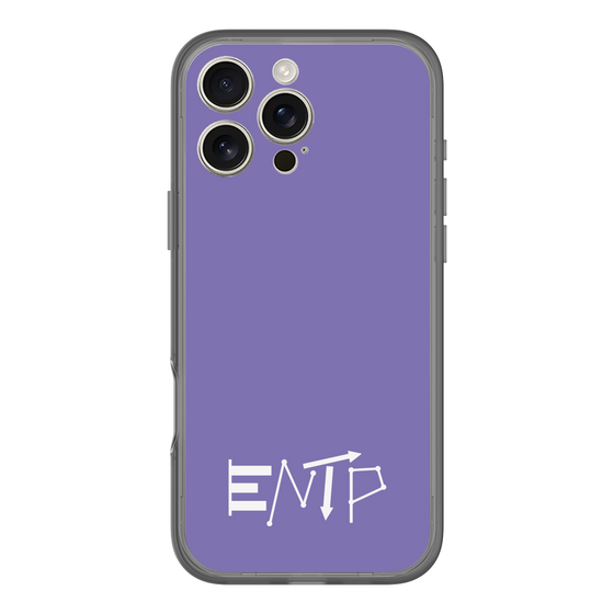 Slim Protection Premium Case［ オリジナル - ENTP 討論者 - アルファベット - Purple ］