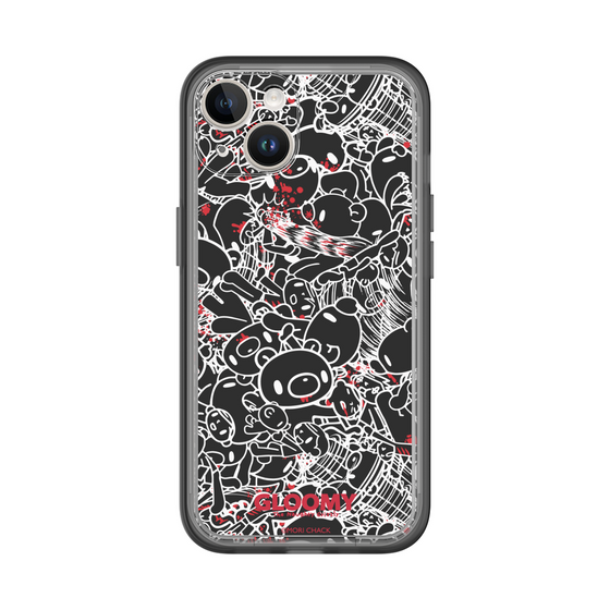 Slim Protection Premium Case［ Gloomy - Pattern - Black ］