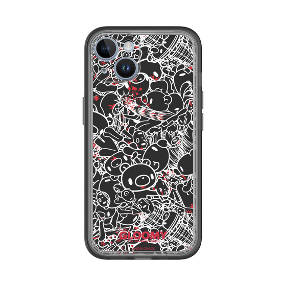 Slim Protection Premium Case［ Gloomy - Pattern - Black ］