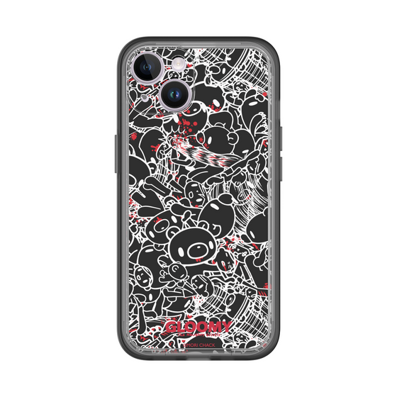 Slim Protection Premium Case［ Gloomy - Pattern - Black ］