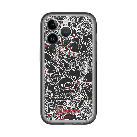 Slim Protection Premium Case［ Gloomy - Pattern - Black ］
