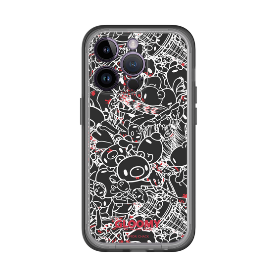 Slim Protection Premium Case［ Gloomy - Pattern - Black ］