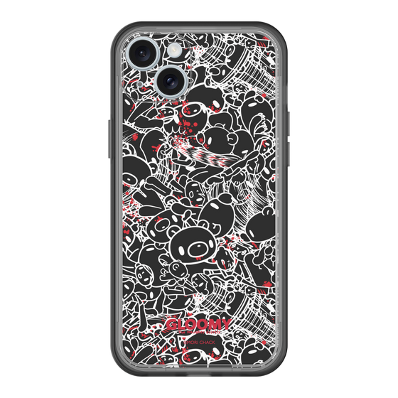 Slim Protection Premium Case［ Gloomy - Pattern - Black ］