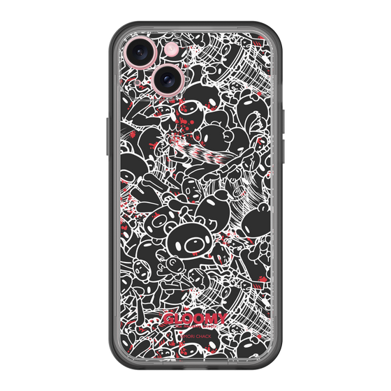 Slim Protection Premium Case［ Gloomy - Pattern - Black ］