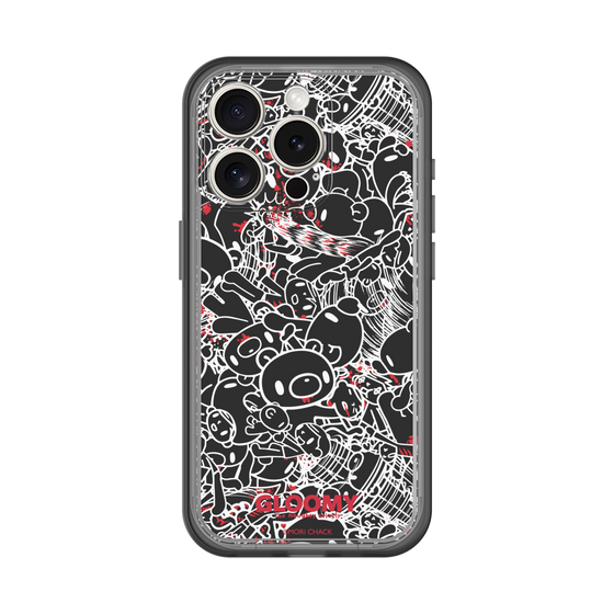 Slim Protection Premium Case［ Gloomy - Pattern - Black ］