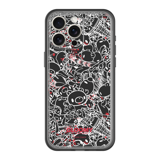 Slim Protection Premium Case［ Gloomy - Pattern - Black ］