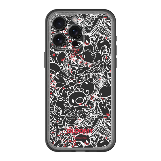 Slim Protection Premium Case［ Gloomy - Pattern - Black ］