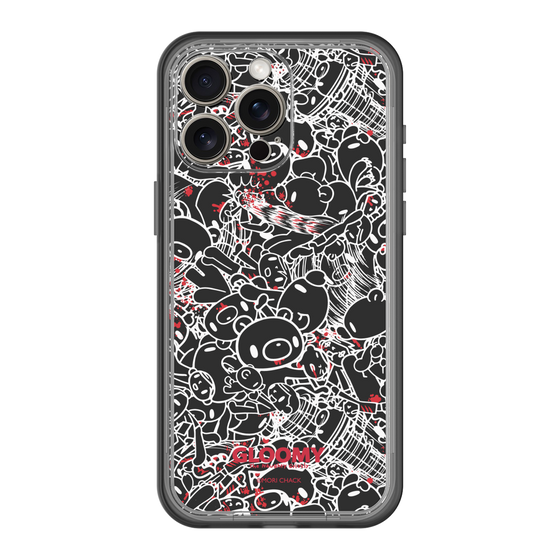 Slim Protection Premium Case［ Gloomy - Pattern - Black ］