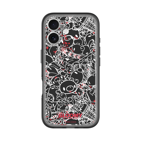 Slim Protection Premium Case［ Gloomy - Pattern - Black ］