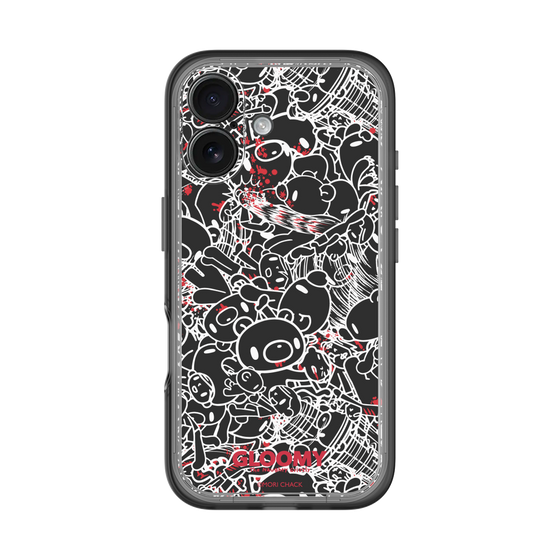 Slim Protection Premium Case［ Gloomy - Pattern - Black ］