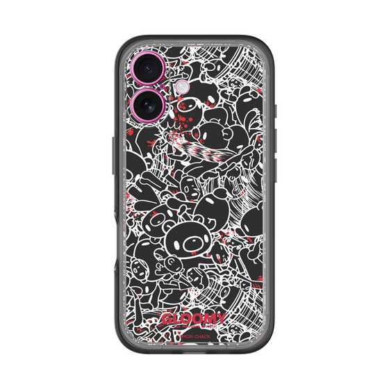 Slim Protection Premium Case［ Gloomy - Pattern - Black ］