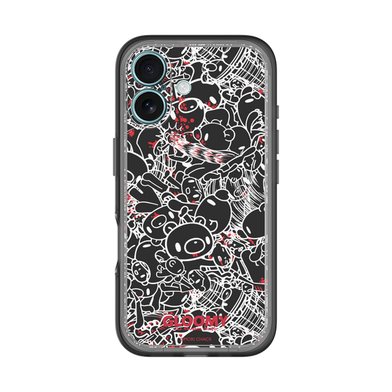 Slim Protection Premium Case［ Gloomy - Pattern - Black ］