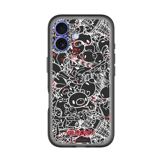 Slim Protection Premium Case［ Gloomy - Pattern - Black ］