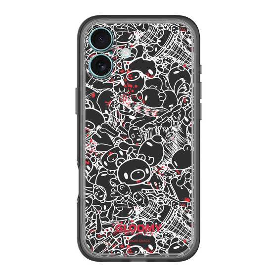 Slim Protection Premium Case［ Gloomy - Pattern - Black ］