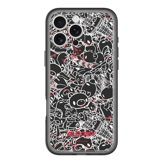 Slim Protection Premium Case［ Gloomy - Pattern - Black ］