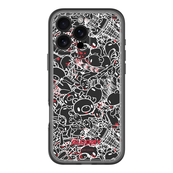 Slim Protection Premium Case［ Gloomy - Pattern - Black ］