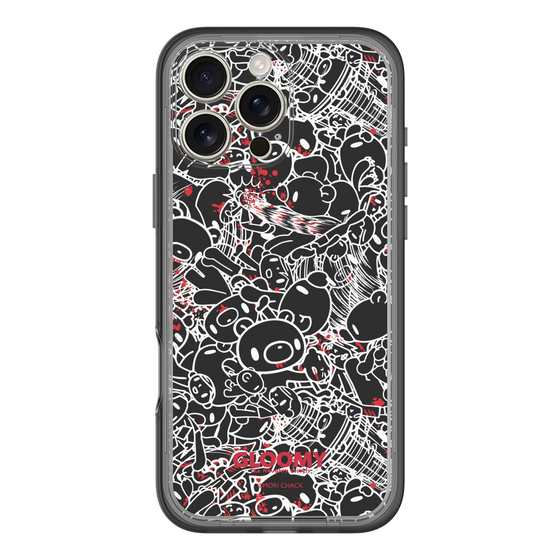 Slim Protection Premium Case［ Gloomy - Pattern - Black ］