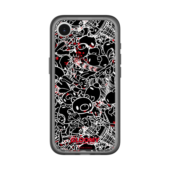 Slim Protection Premium Case［ Gloomy - Pattern - Black ］