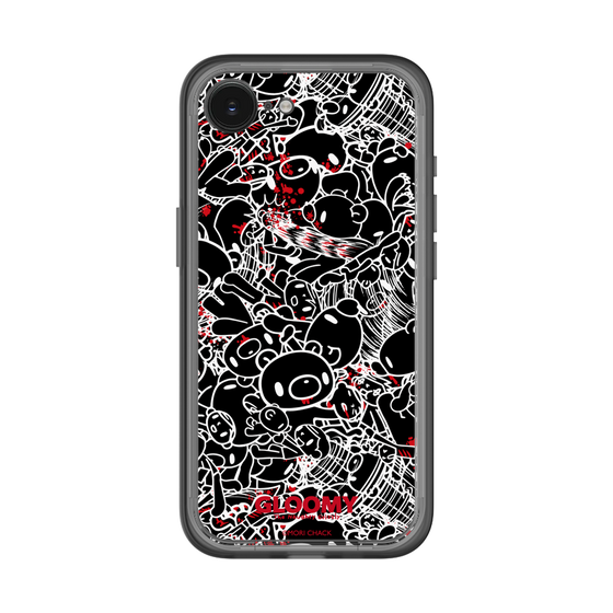 Slim Protection Premium Case［ Gloomy - Pattern - Black ］