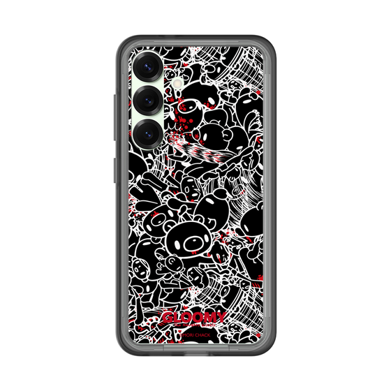 Slim Protection Premium Case［ Gloomy - Pattern - Black ］