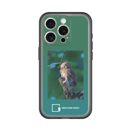 Slim Protection Premium Case［ Green Future Project - Ferruginous Pygmy Owl ］