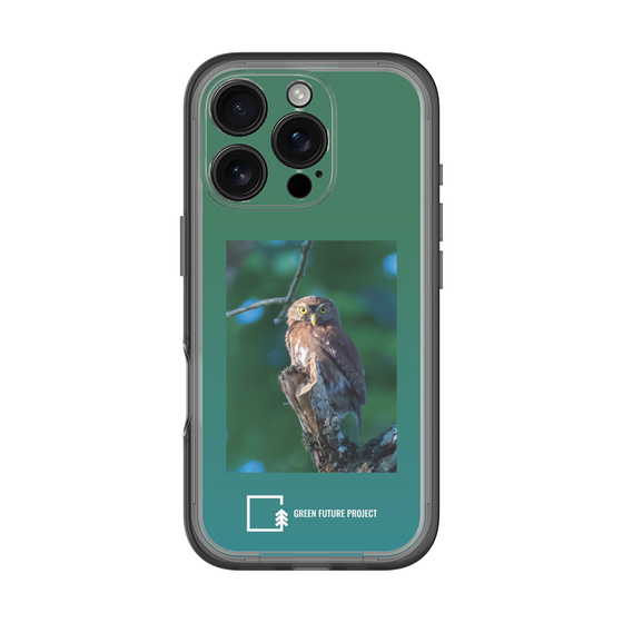 Slim Protection Premium Case［ Green Future Project - Ferruginous Pygmy Owl ］