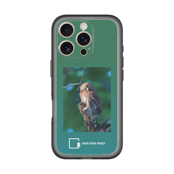 Slim Protection Premium Case［ Green Future Project - Ferruginous Pygmy Owl ］