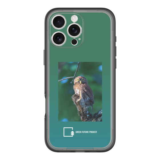 Slim Protection Premium Case［ Green Future Project - Ferruginous Pygmy Owl ］