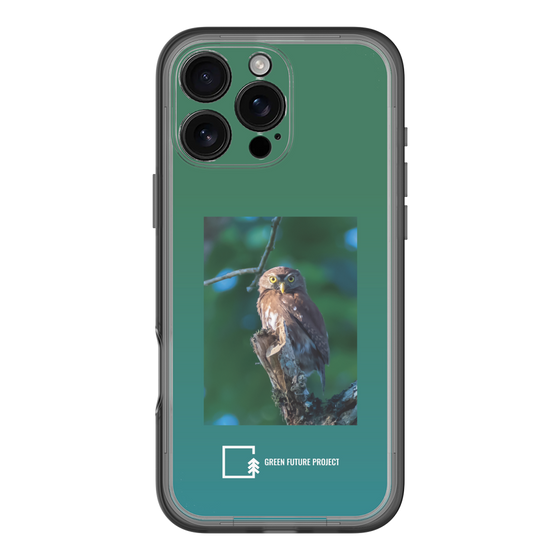 Slim Protection Premium Case［ Green Future Project - Ferruginous Pygmy Owl ］